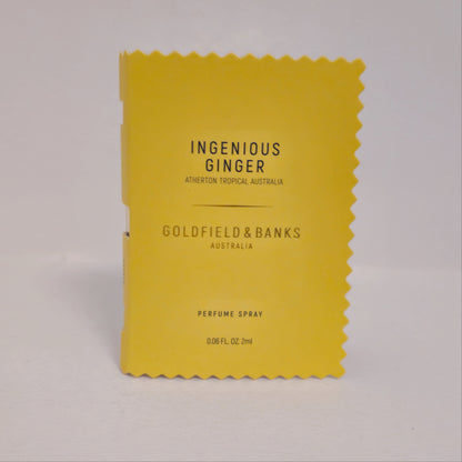 Goldfield & Banks - Ingenious Ginger Perfume Spray 2ml- Unisex