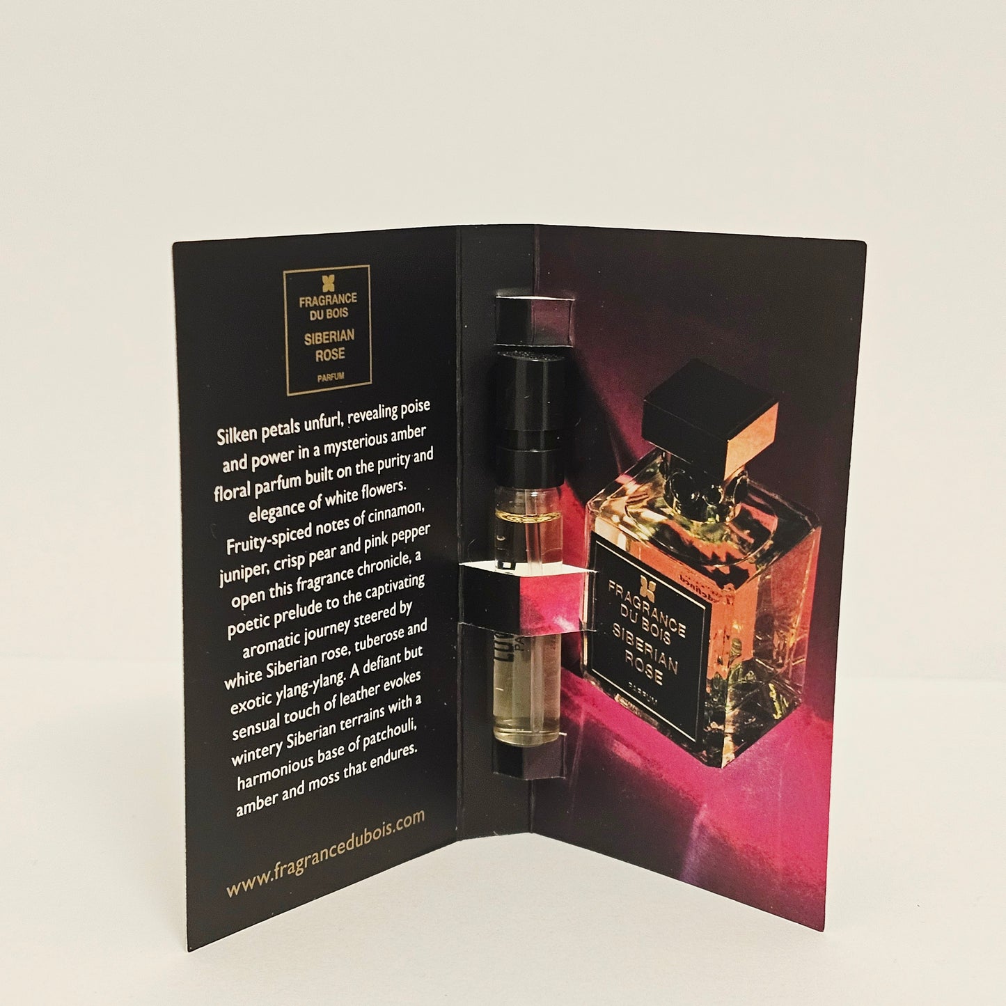 Fragrance du Bois –🌹SIBERIAN ROSE  Parfum für Frauen 1,5ml Miniatur