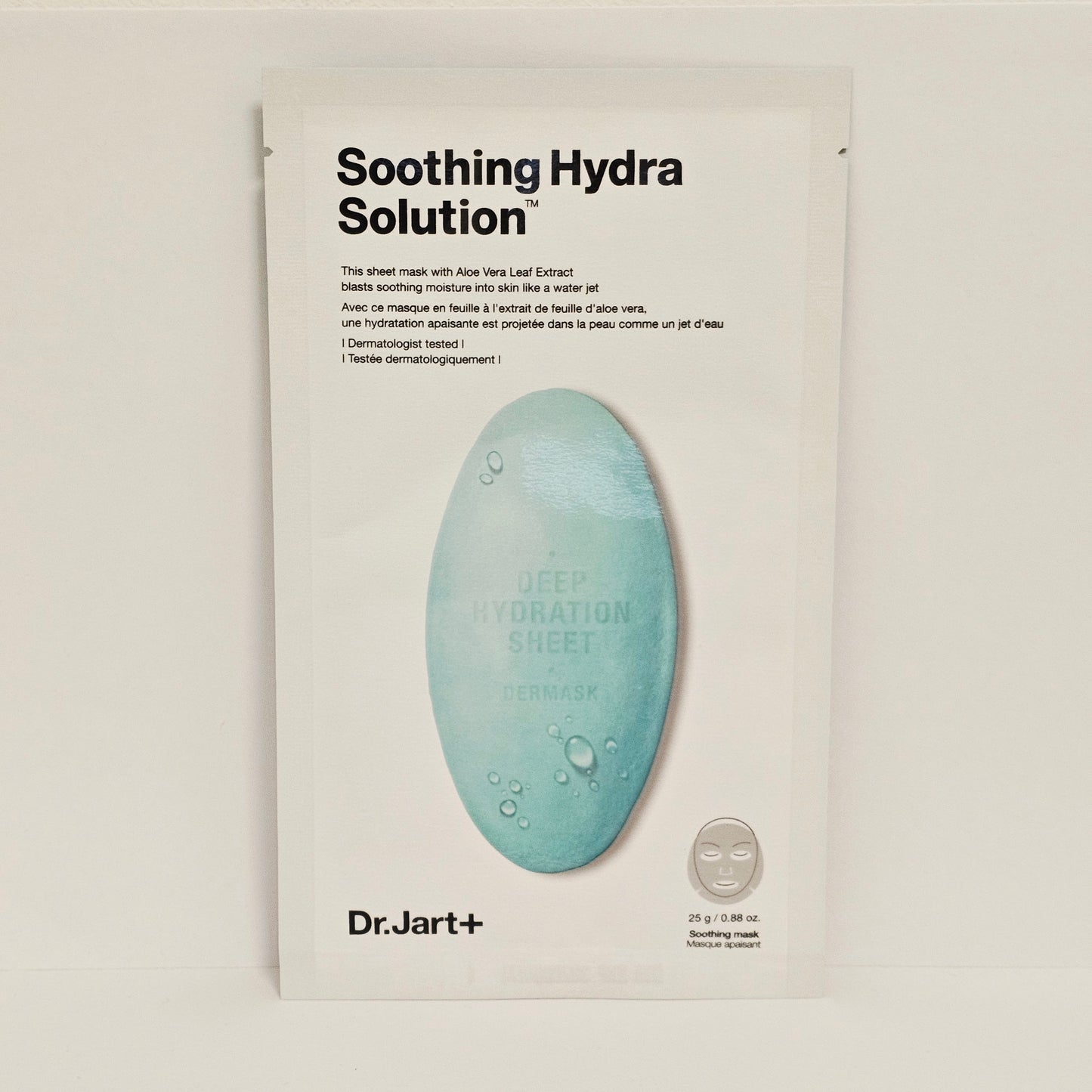 Dr. Jart+ Soothing Hydra Solution™ Tuchmaske 25g – mit Aloe Vera | Beruhigend & Feuchtigkeit | K-Beauty