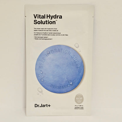 Dr. Jart+ Vital Hydra Solution™ Tuchmaske 25g – Intensive Feuchtigkeit mit Hyaluron | Korea Skincare