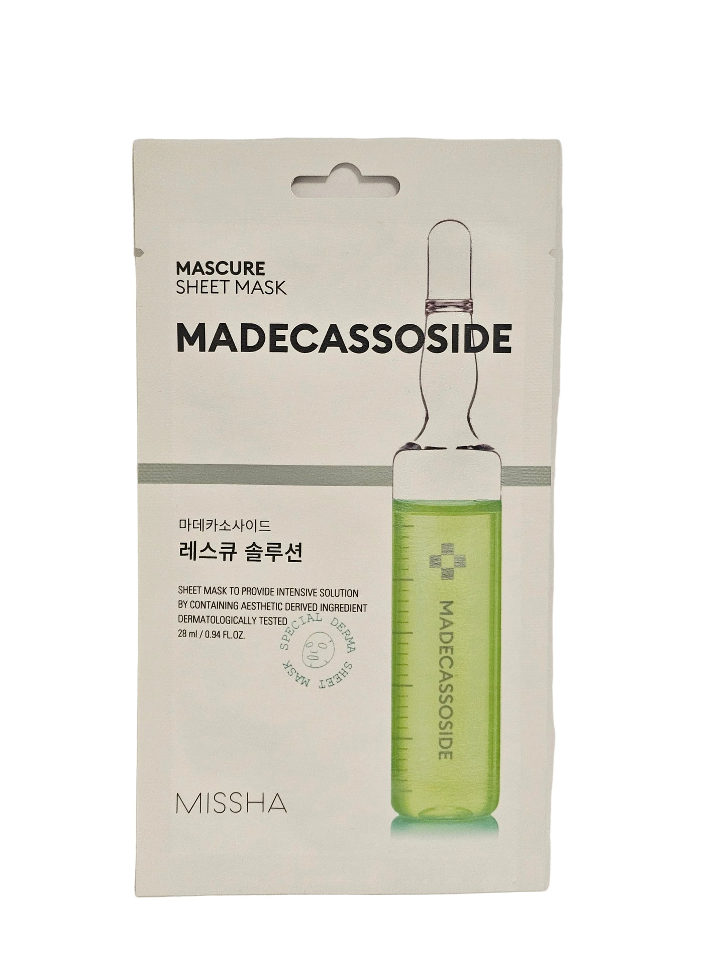 MISSHA Madecassoside Sheet Mask 28ml – Beruhigende Tuchmaske für empfindliche Haut | K-Beauty